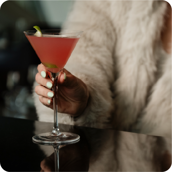 Martini at the Caviar Bar