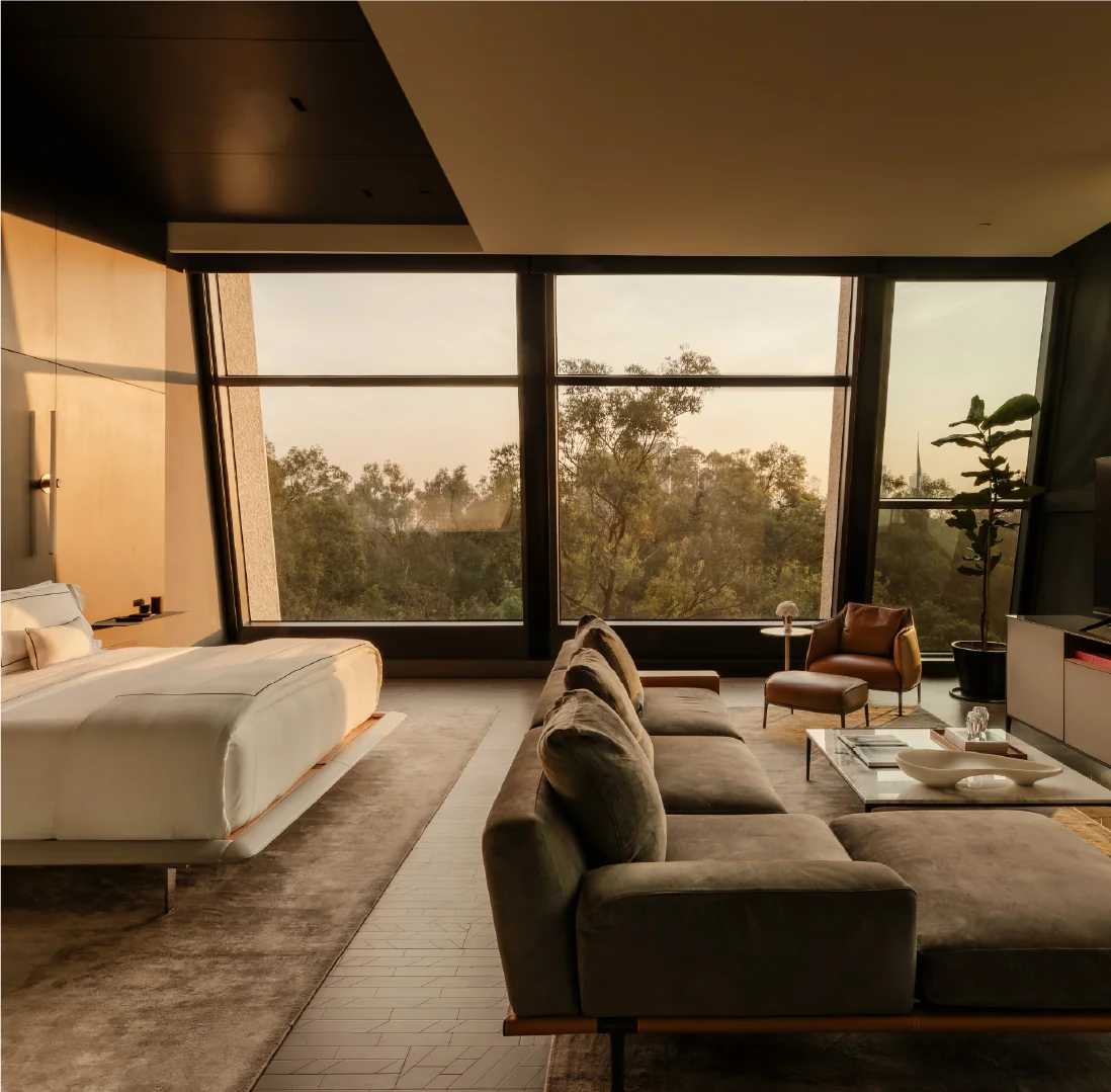 Alexander Suite CDMX - 88 sqm corner suite with 180° Chapultepec Park panoramic views